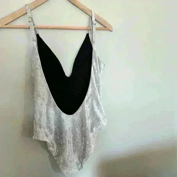 New Silver Velvet Swimsuit - Picture 10 of 10